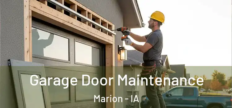 Garage Door Maintenance Marion - IA